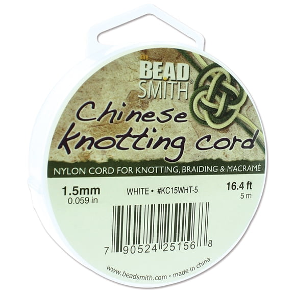 Chinese Knotting Cord 1.5mmX16.4'-White