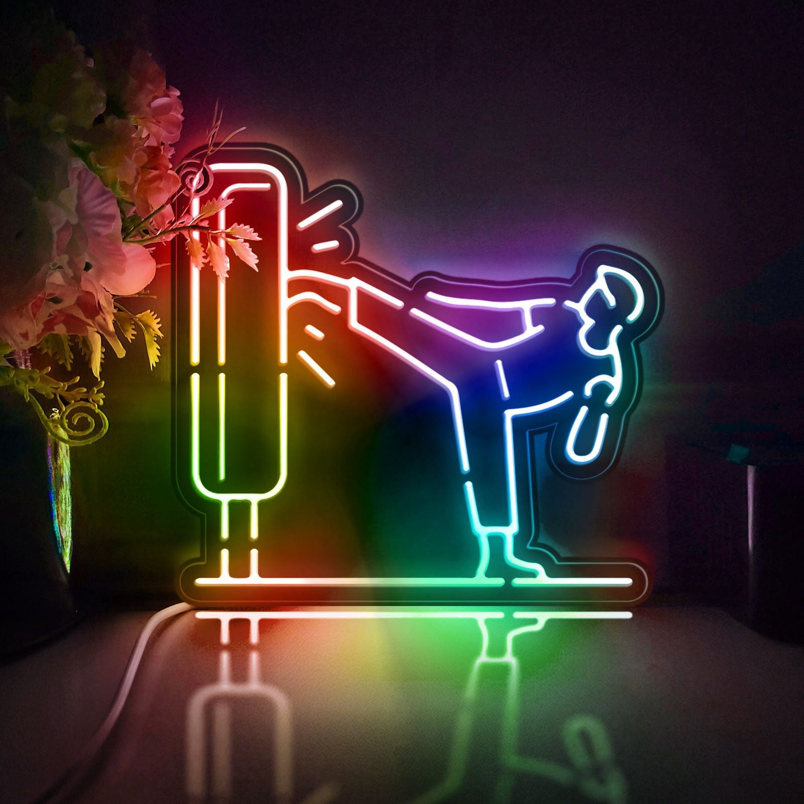 Chinese Kung Fu Led Light Box, Dimmable Neon-Like Light Signs USB Power ...
