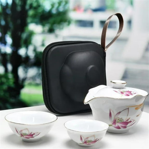 Chinese Kung Fu Travel Tea Set Ceramic Portable Teapot Porcelain Teaset Gaiwan Tea Cups Of Tea Ceremony Tea Pot