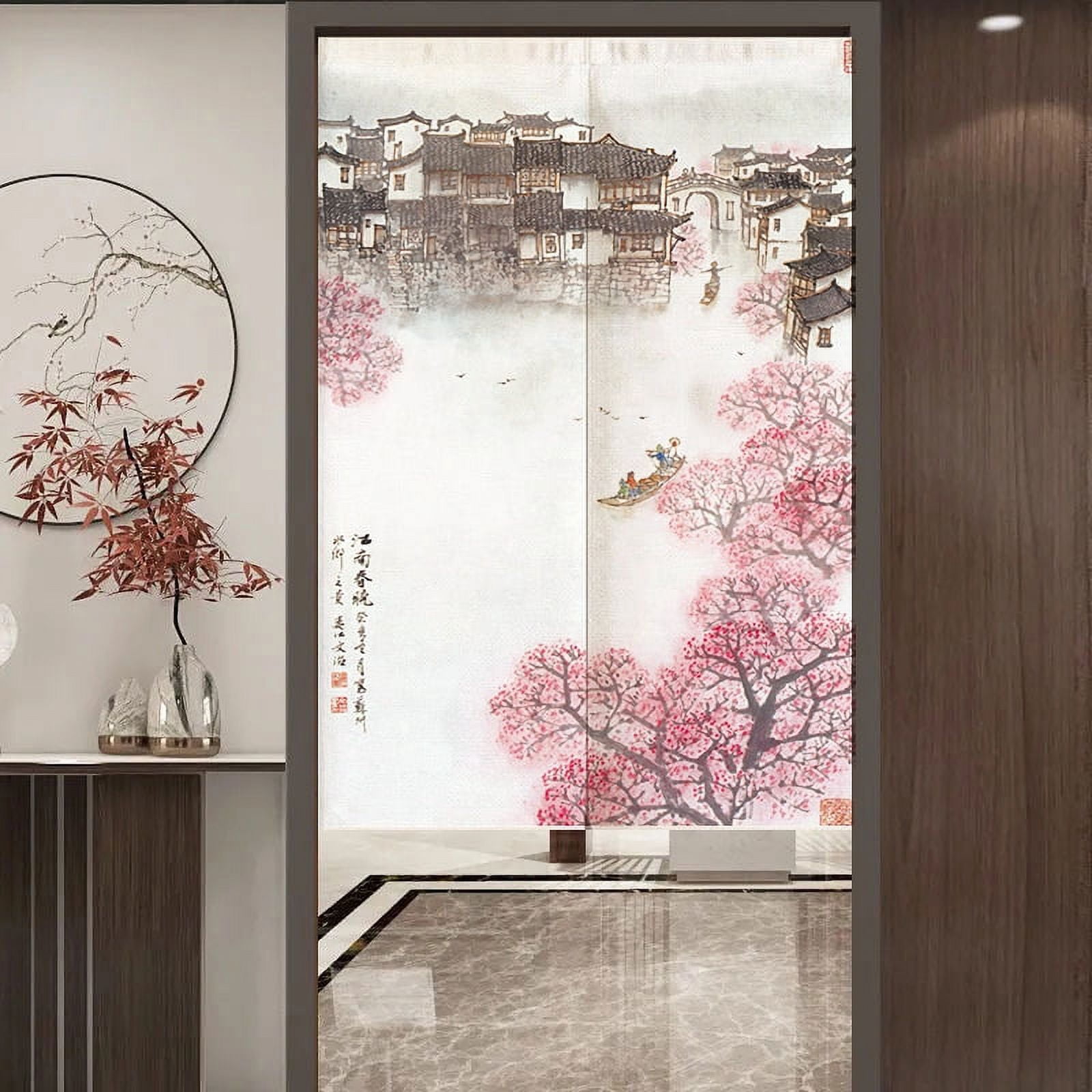 Chinese Landscape Painting Door Curtain Partition Home r Curtain for ...