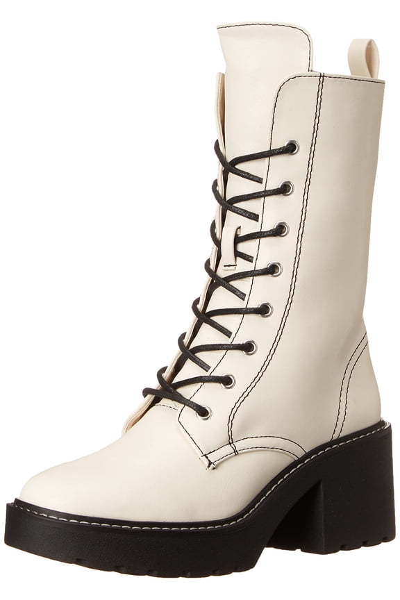 Women's Harker Combat Boot, Cream, 9
