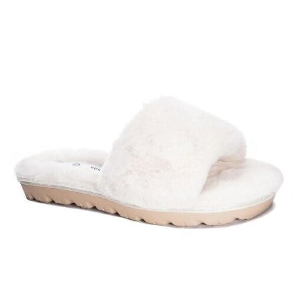 Chinese Laundry Women s Rally Comfy Soft Faux Fur Slide Slippers