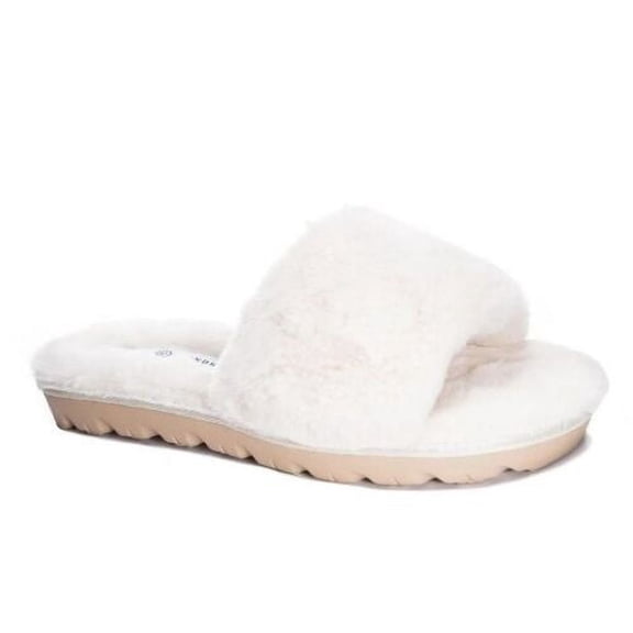 Chinese Laundry Women's Rally Comfy Soft Faux Fur Slide Slippers