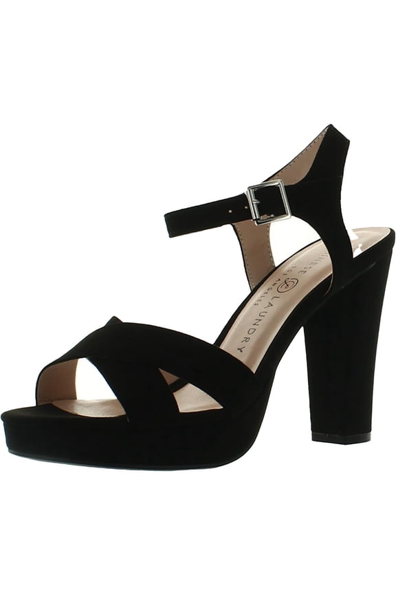 Womens Always Faux Suede Slingback Platform Sandals