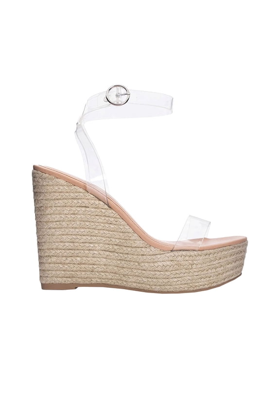 Womens Ello Clear Espadrille Casual Sandals Casual