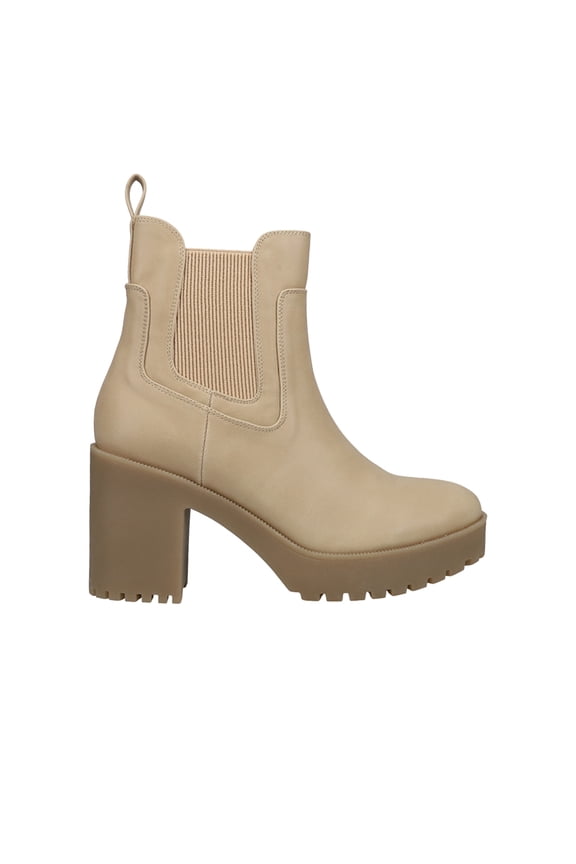 Womens Good Day Platform Round Toe Chelsea  Ankle Boots