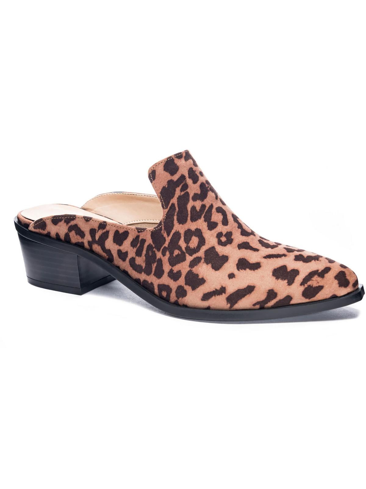 Chinese laundry leopard mules hotsell