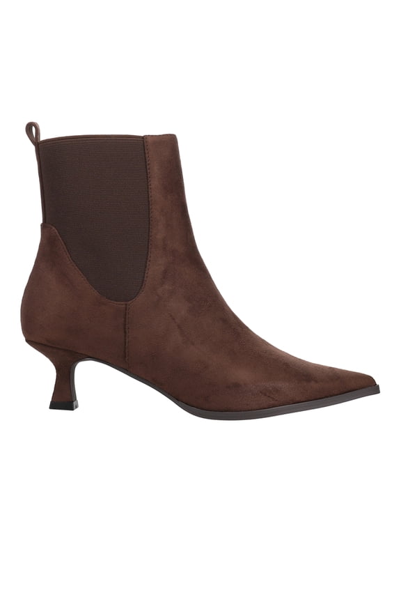 Womens Novva Pointed Toe Pull On Ankle Boots