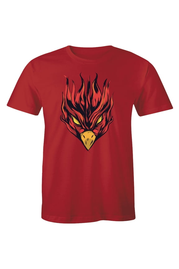 Chinese Legendary Phoenix Bird On Fire Men'S T-Shirt Fierce Mountain Hawk Eagle All Size S-5Xl