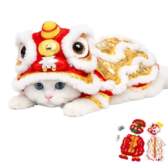 Chinese Lion Dance Dog Costume, Chinese New Year Dog Outfit, Spring ...