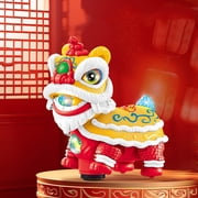 Chinese Dance Toy Dancing with Lights Music Head Motion for Kids Festive Year Decoration Novelty
