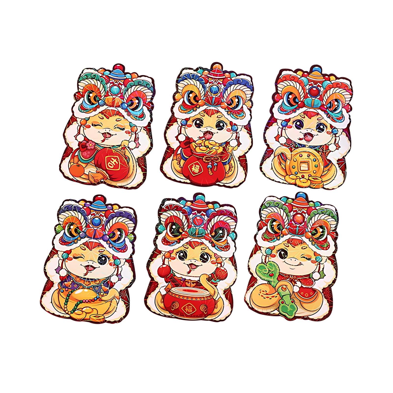 Chinese Lunar New Year Lucky Money Red Envelopes Pocket 大红包 Snake