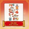 Chinese Lunar New Year Tattoo Stickers, 2025 Year of The Snake Tattoo