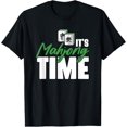 thumbnail image 1 of Chinese Mahjong Time Sayings for Gamblers T-Shirt men and women can wear, black, white, gifts, 1 of 4