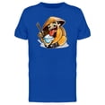 thumbnail image 1 of Chinese Man Eating Rice Cartoon T-Shirt Men -Image by Shutterstock, Male 4X-Large, 1 of 2