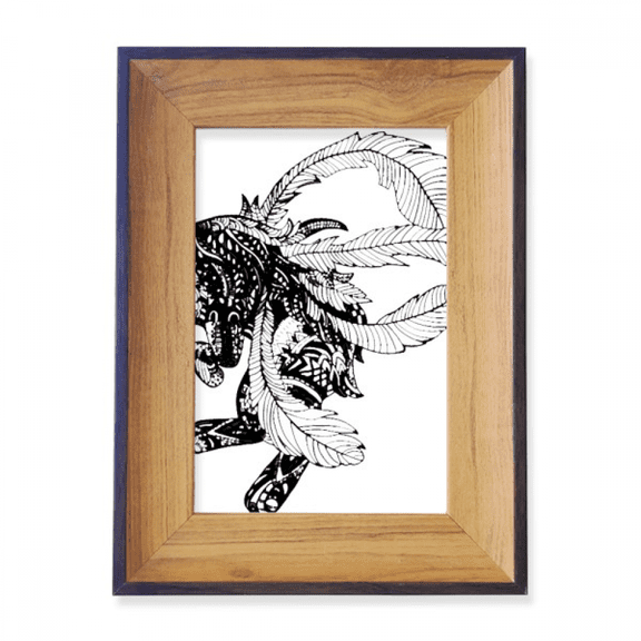 Chinese Masterpiece Mountains Rivers Drawing Photo Frame Exhibition Display Art Desktop Painting