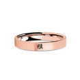 thumbnail image 1 of Chinese Monkey Zodiac Symbol Rose Gold Tungsten Ring, Brushed, 4mm, Size 7, 1 of 2