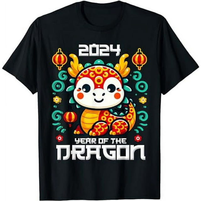 Chinese New Year 2024 Shirt Kids Year of The Dragon 2024 T-Shirt ...