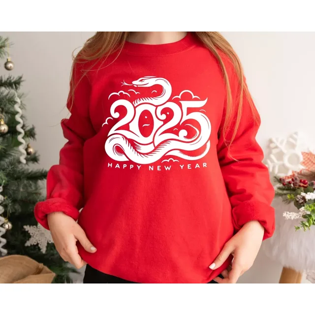 Chinese New Year 2025 Year Of The Snake Family Holiday Sweatshirt T