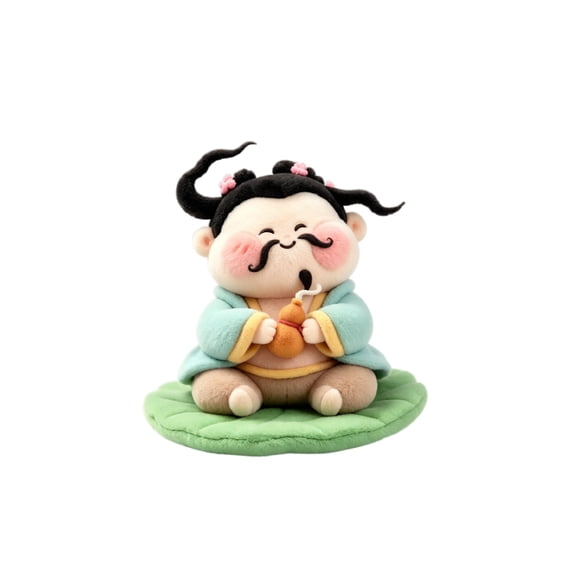 Chinese New Year 2026 Decorations,Cute Plush Figurines for Desk,Feng Shui Zodiac Dolls for Lunar New Year,Office Desk Decor for Women,1 Pack