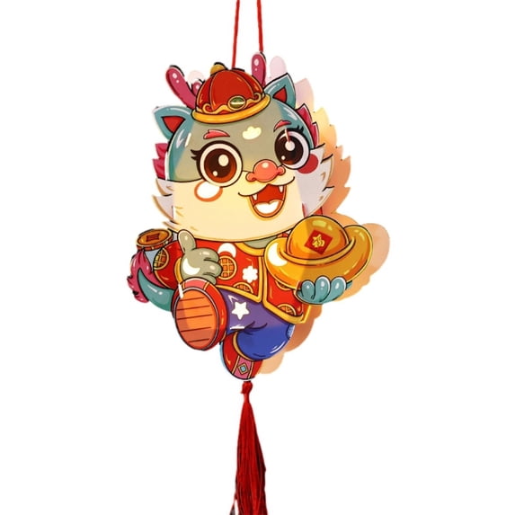 Chinese New Year Decor DIY Lamp Kits Children Portable Luminous Lamps Lights Handmade, Illuminating, Traditional