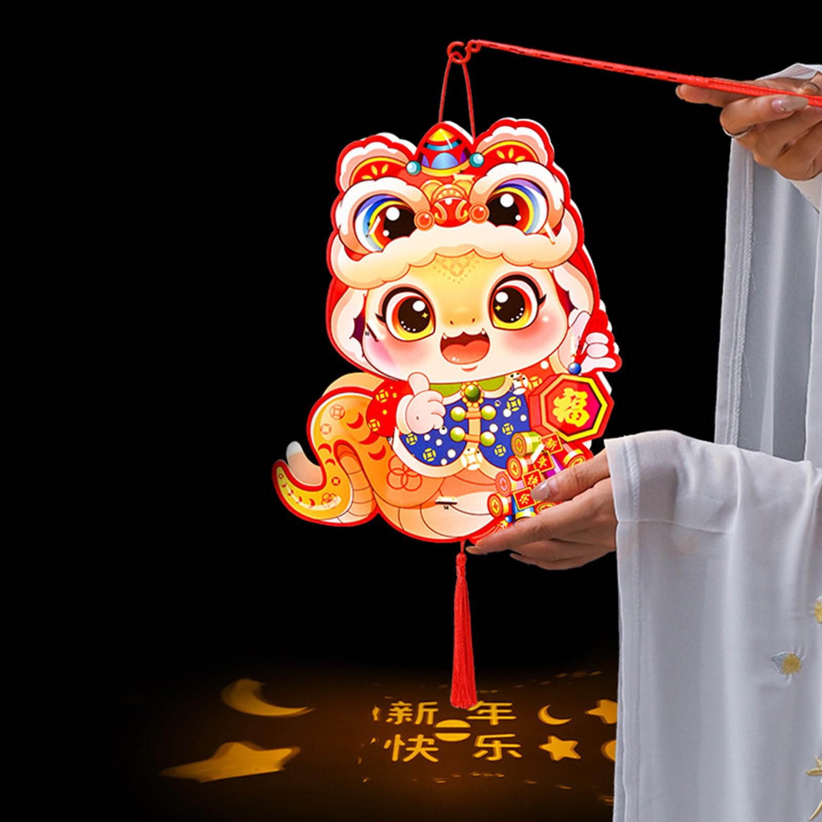 Chinese New Year Decorations The Year Of The Snake 2025 Light Hand