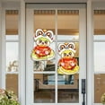 Chinese New Year Door Stickers 2025 Spring Festival 3D Zodiac Snake