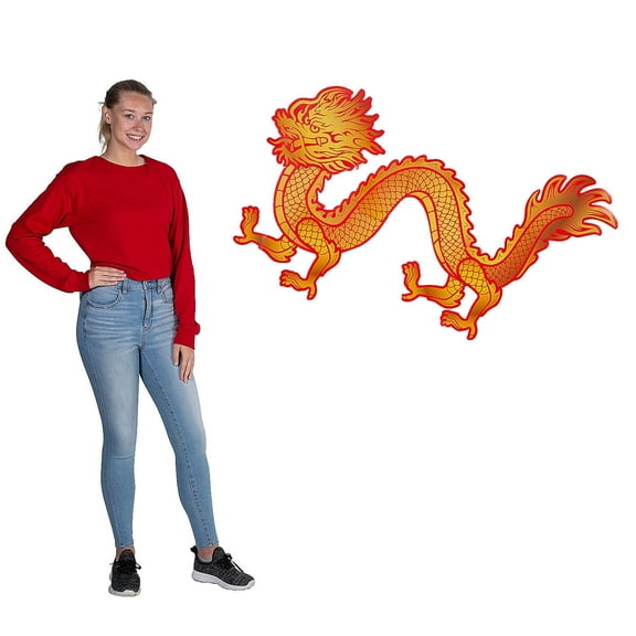 Chinese New Year Dragon Jointed Cutout, Party Decor, Chinese New Year, 1 Pieces
