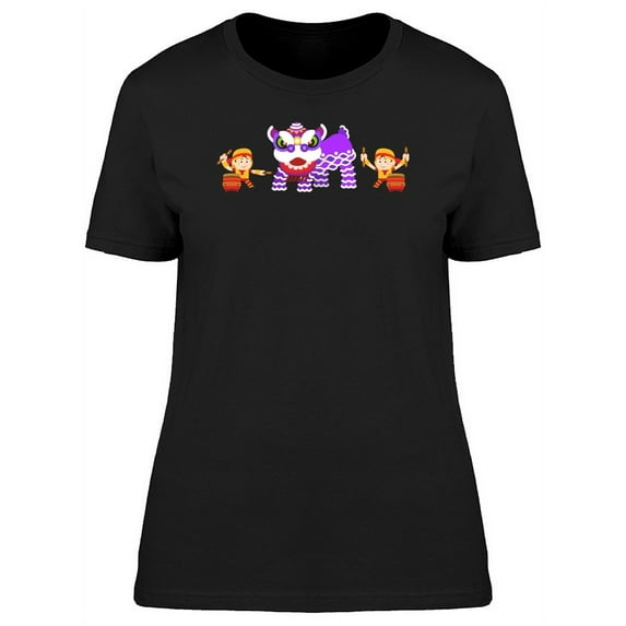 Chinese New Year Lion Dance T-Shirt Women -Image by Shutterstock, Female x-Large