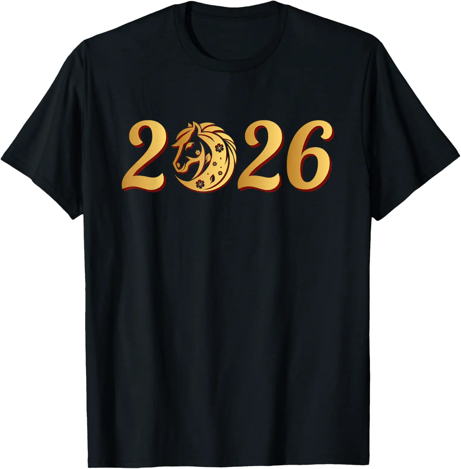 Chinese New Year Of The Horse 2026 Lunar Zodiac T-Shirt All Size S-5Xl ...