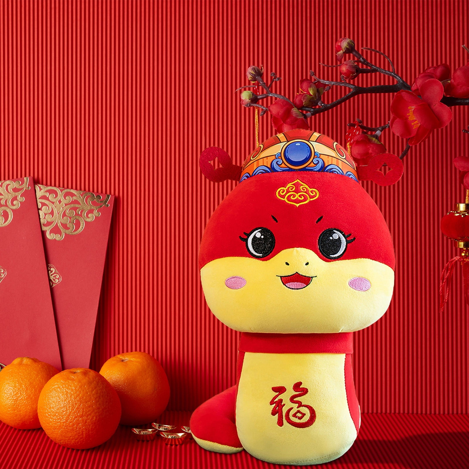 Chinese New Year Plush Snake Animals 2025 Year of The Snake Stuffed Snake Doll 2025 Mascot