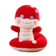 Chinese New Year Plush Snake Animals 9.84'', 2025 Year of The Snake Stuffed Mascot Doll Snake Plush Toys Chinese Zodiac Snake Decor for Spring Festival Lunar New Year Gifts Blessing Souvenir