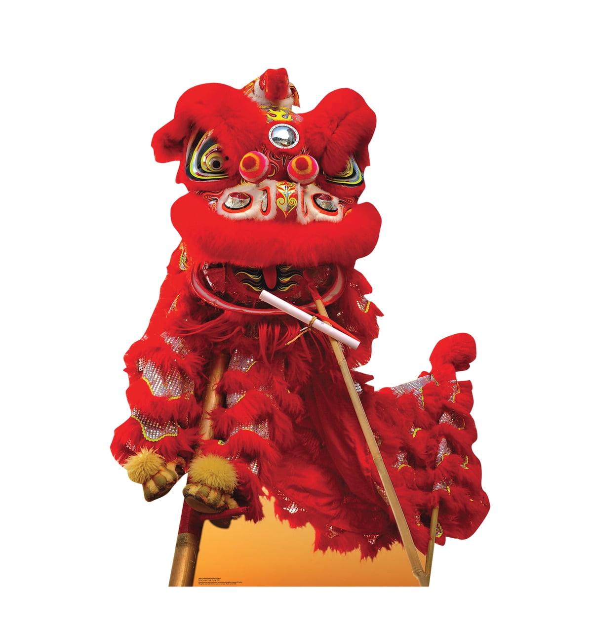 61'' Red Chinese New Year Dragon Cardboard Standup