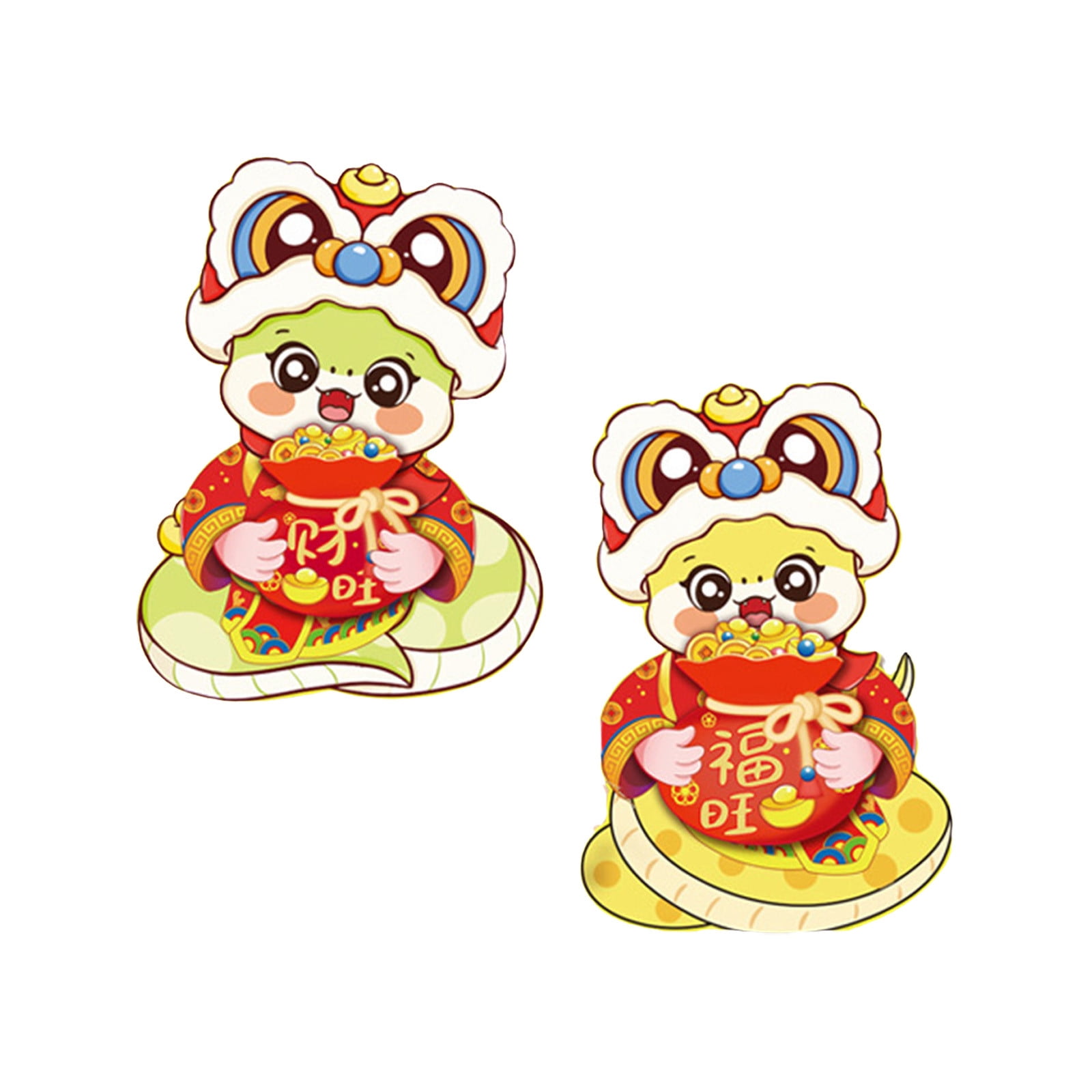Chinese New Year Spring Door Paste Decorations 2025 Zodiac Snake Wall Chinese New Year Spring Door Paste Decorations 2025 Zodiac Snake Wall