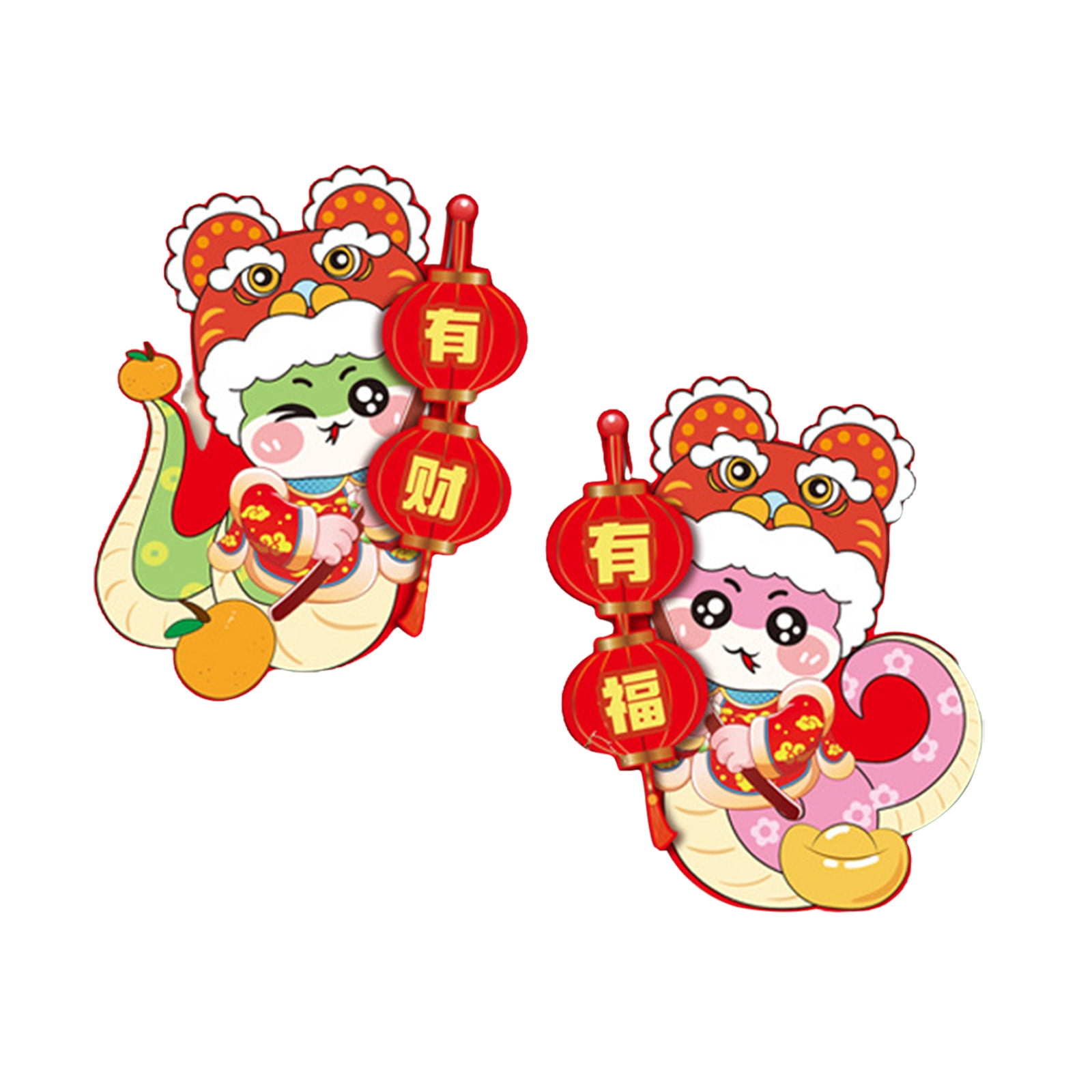 Chinese New Year Spring Door Paste Decorations 2025 Zodiac Snake Wall