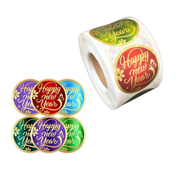 Chinese New Year Sticker Self-Adhesive Seals Labels Decorative Sticker for Cards