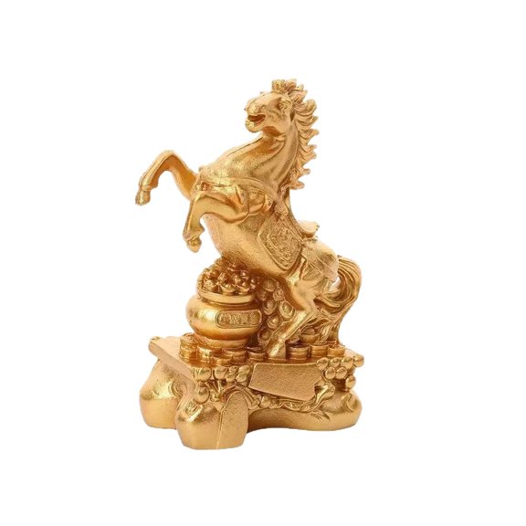 Chinese New Year horse statue,Feng Shui decoration to attract wealth and good luck,home office desk decoration horse statue and New Year gifts.