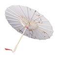 thumbnail image 1 of Chinese Oiled Paper Umbrella Windproof Portable for Costumes Wedding and Events Style E, 1 of 8