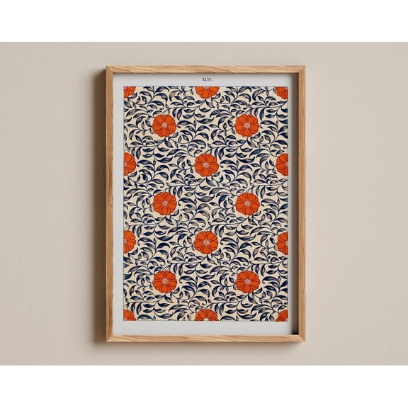 Chinese Ornament Print, Owen Jones, Vintage Decorative Pattern, Historical Textile Print, Antique Art Print, Timeless Interior Decor Wall Art, Modern Wall Decor, 16x24 UNFRAMED