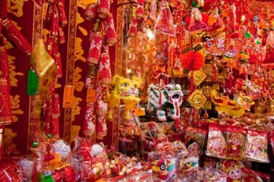 Chinese Ornaments Hong Kong China Canvas Art - Julie Eggers DanitaDelimont (19 x 12)