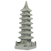 Chinese Pagoda Statue Vintage Decor Feng Shui Tower Model for Zen Garden