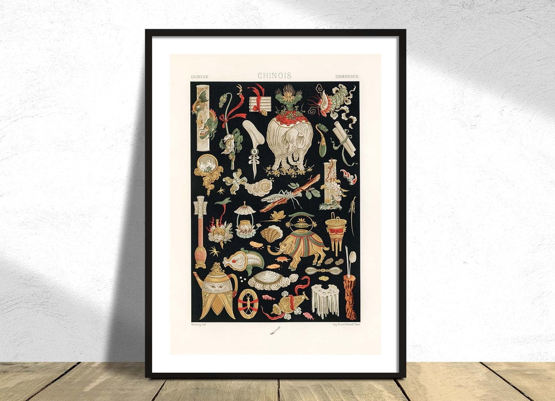 Chinese Pattern From L Ornement Polychrome Albert Racinet Xixth Century ...