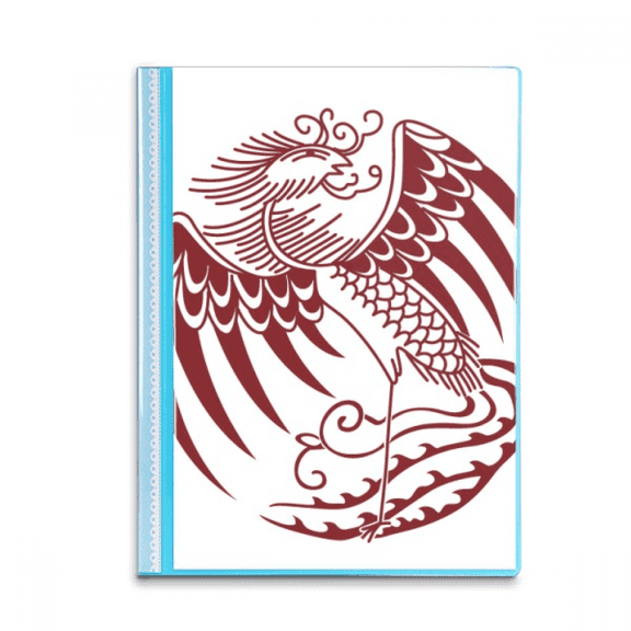Chinese Phoenix Animal Portrait Book Sheet Protectors Portfolio Binder Folder