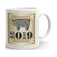 thumbnail image 1 of Chinese Pig Year 2019 Coffee Tea Ceramic Mug Office Work Cup Gift 11 oz, 1 of 3