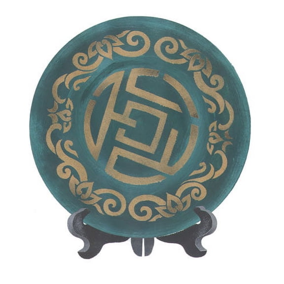 Chinese Plate Wall Stencil - DEE636 by DeeSigns