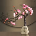 thumbnail image 1 of Chinese Plum Blossom Resin Wall Decor Handmade Ornament Home Decor for Living Room Study Wine Cabinet Bedroom Traditional Asian Decoration, 1 of 6