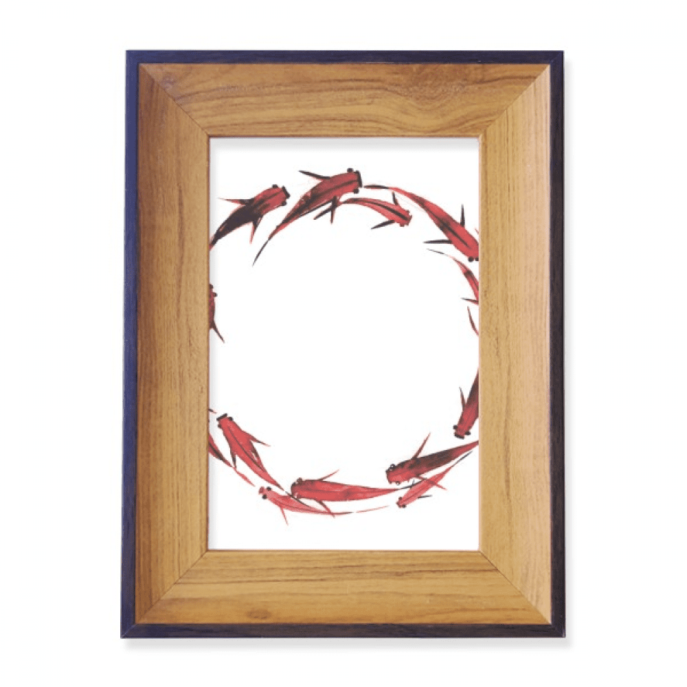 Chinese Red Carp Fish Animal Photo Frame Exhibition Display Art Desktop ...