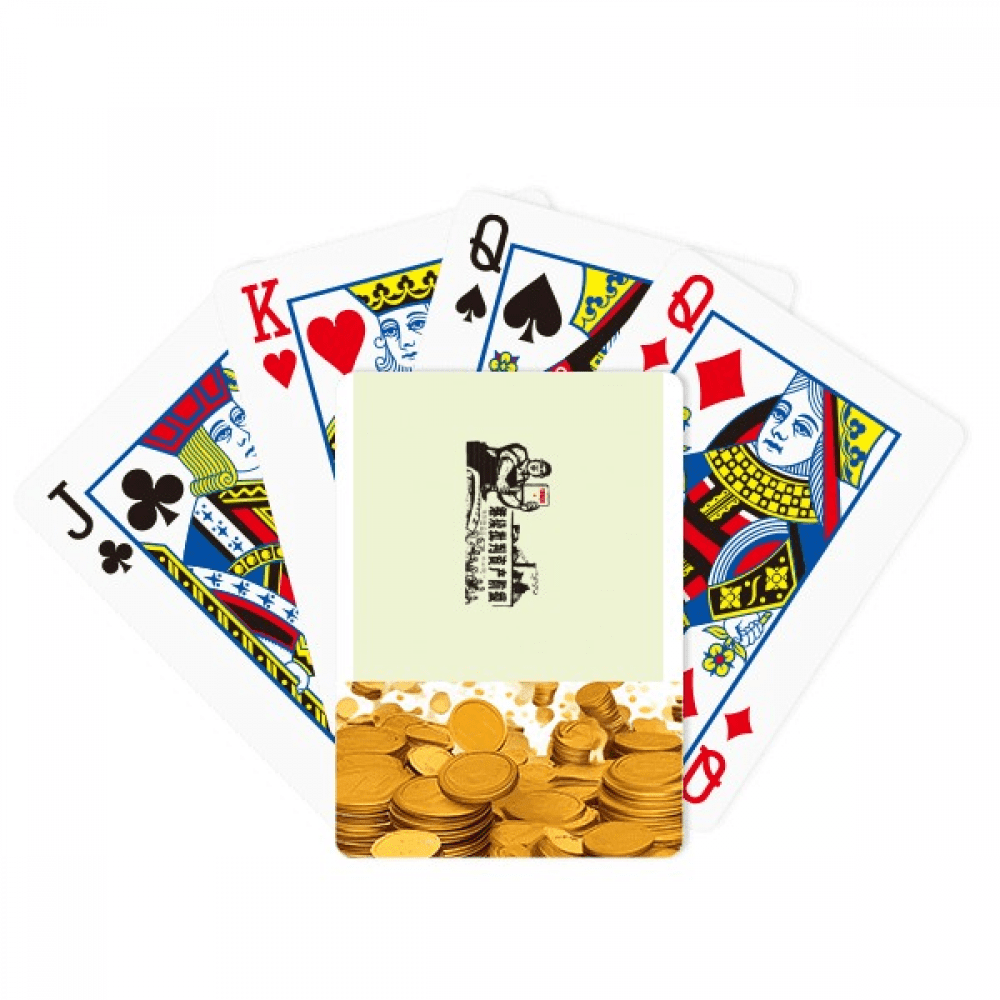 Chinese Red Education Propaganda Confrontation Gold Playing Card Classic Game