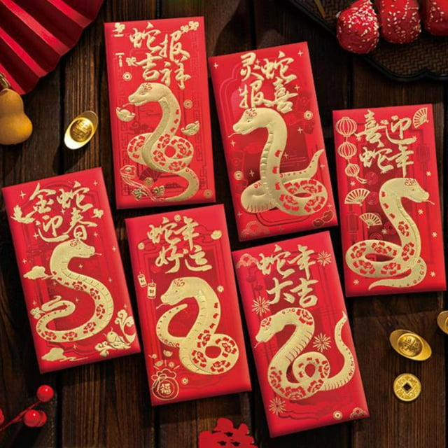 Chinese Red Envelopes Hong Bao Lucky Money Envelopes 2025, Chinese New