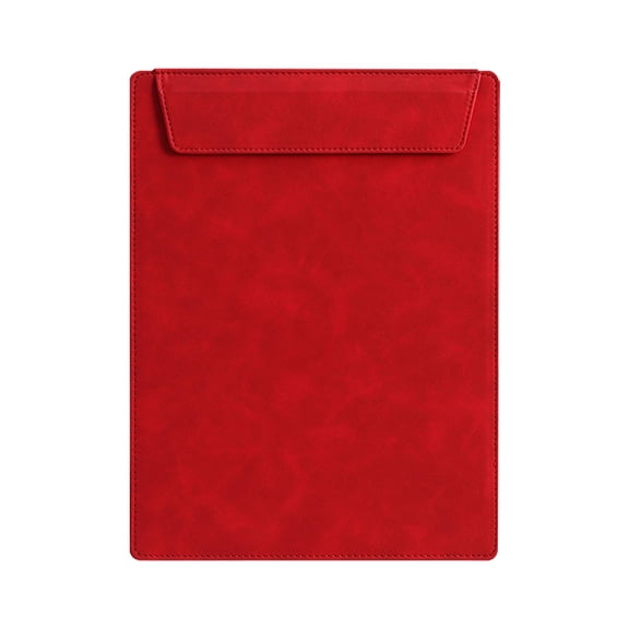 Chinese Red PU Leather A4 Decorative Clipboard 12.01×9.13in, 1 Piece Elegant Document Board for Business Events & Daily Office Use